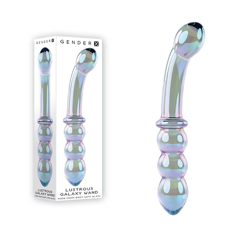 Gender X LUSTROUS GALAXY WAND GLASS DILDO - Mr and Mrs D's