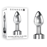 Gender X ROCKIN METAL PLUG MINI Vibrating Butt Plug - Mr and Mrs D's