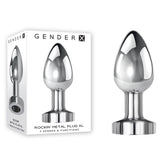 Gender X ROCKIN METAL PLUG XL Vibrating Butt Plug - Mr and Mrs D's