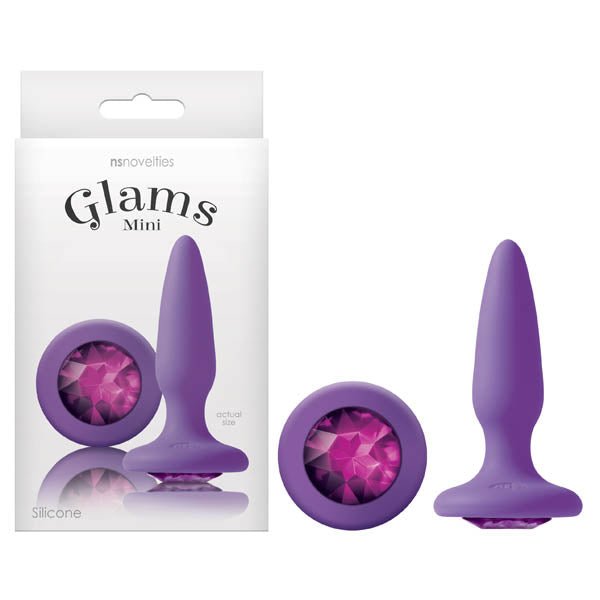 Glams Mini Butt Plug - Purple Gem - Mr and Mrs D's