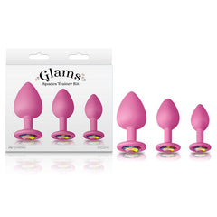 Glams Spades Butt Plug Trainer Kit - Pink - Mr and Mrs D's