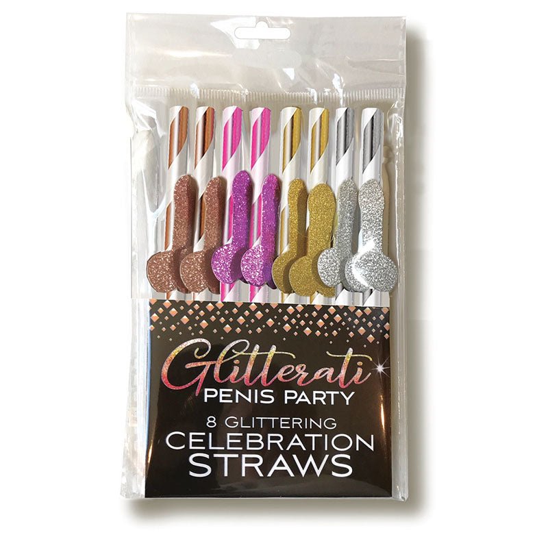 Glitterati Celebration Straws 8 Pack - Mr and Mrs D's