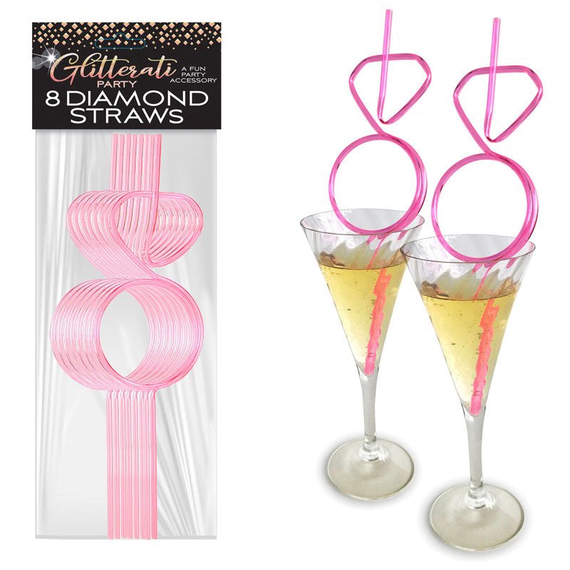 Glitterati - Diamond Straw Set - Mr and Mrs D's