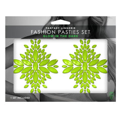 GLOW Fashion Green Nipple Pasties Set - Mr and Mrs D's