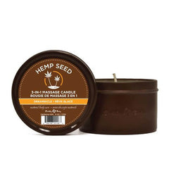 Hemp Seed 3 - In - 1 Massage Candle Dreamsicle - Mr and Mrs D's