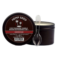 Hemp Seed 3 - In - 1 Massage Candle - Kashmir Musk - Mr and Mrs D's