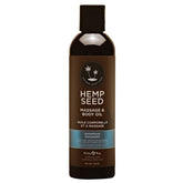 Hemp Seed Massage & Body Oil - Italian Bergamot, Juniper Berries & White Wood Scented - 237 ml - Mr and Mrs D's