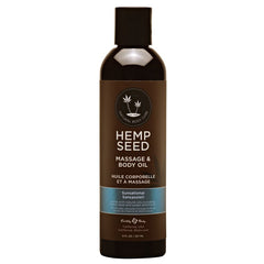 Hemp Seed Massage & Body Oil - Italian Bergamot, Juniper Berries & White Wood Scented - 237 ml - Mr and Mrs D's