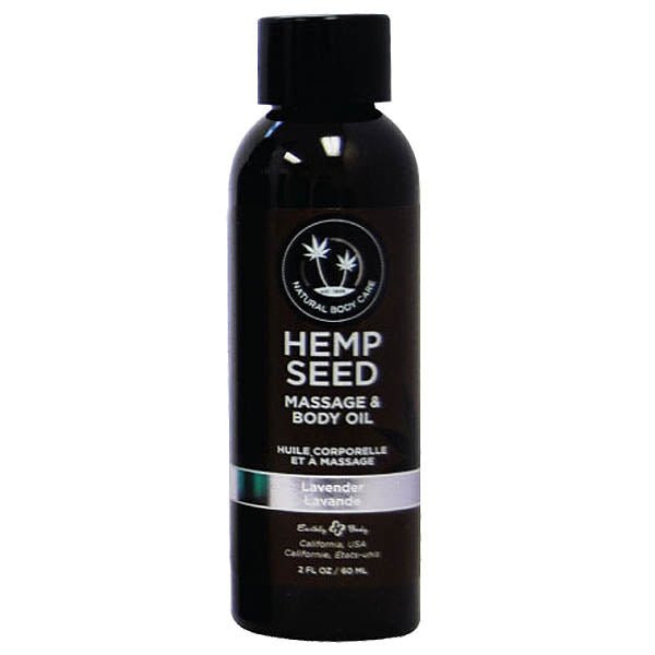 Hemp Seed Massage & Body Oil - Lavender Scented - 59 ml Bottle - Mr and Mrs D's