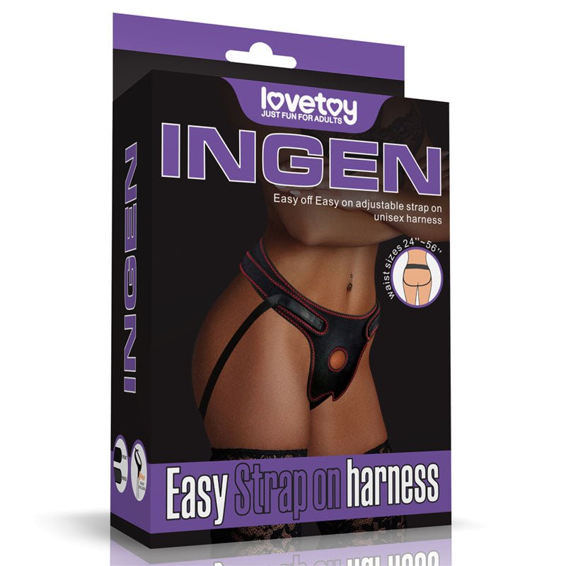 Ingen Easy Black Adjustable Strap - On Harness (No Probe Included) - Mr and Mrs D's