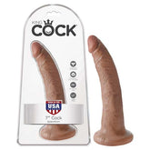 King Cock 7'' Tan 17.8cm Dildo - Mr and Mrs D's