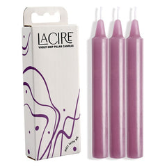 LaCire Drip Pillar Candles - Violet - Mr and Mrs D's