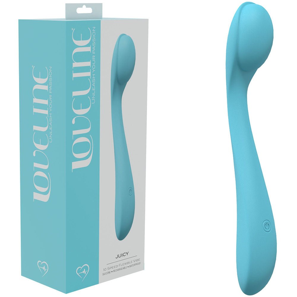 LOVELINE Juicy G - spot Vibrator - Blue - Mr and Mrs D's