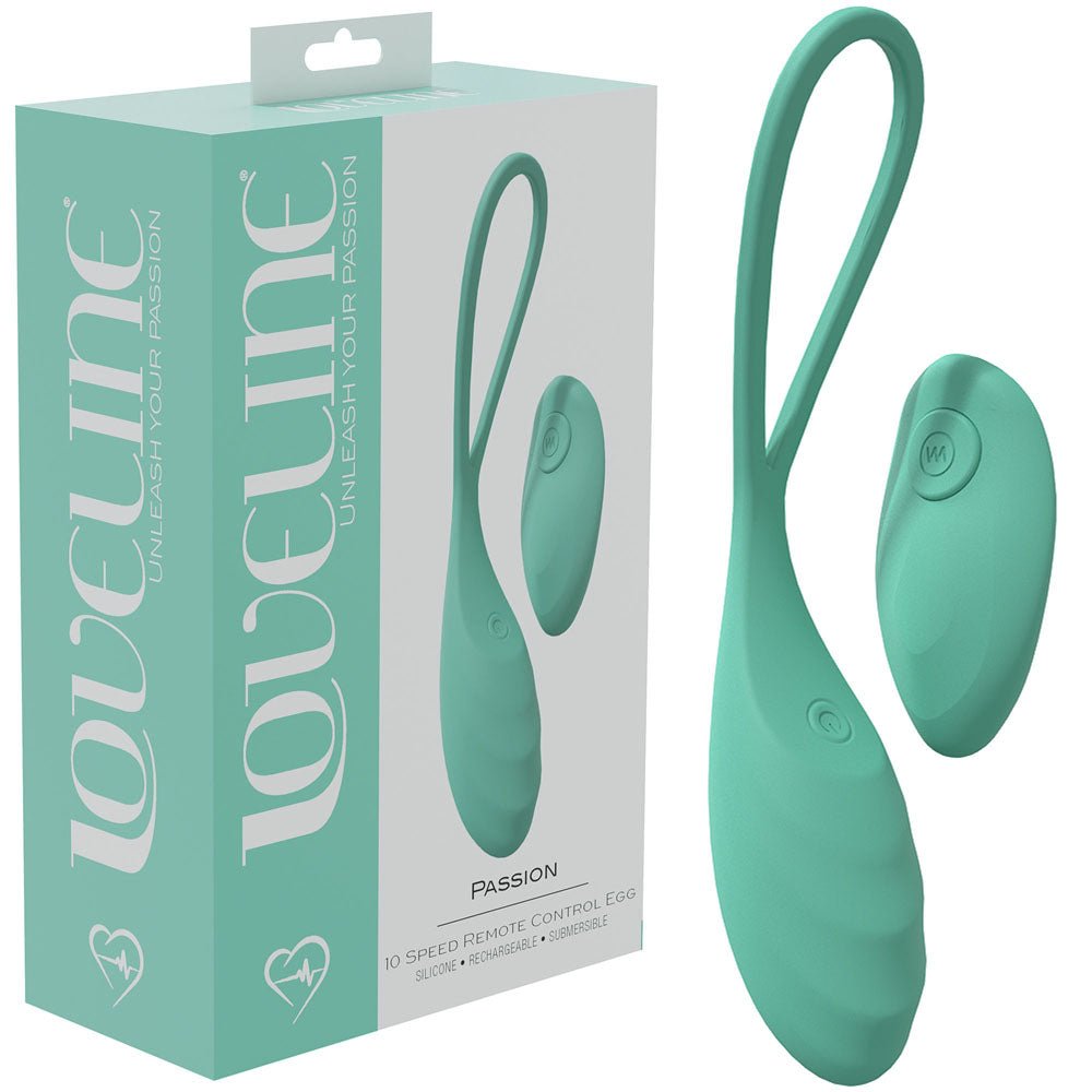 LOVELINE Passion Egg Vibrator - Green - Mr and Mrs D's