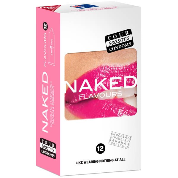 Naked Flavours Condoms 12's 54mm - Mr and Mrs D's