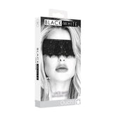 OUCH! Black & White Lace Mask With Elastic Straps - Mr and Mrs D's