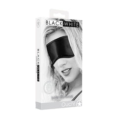 OUCH! Black & White Satin Eye - Mask - Mr and Mrs D's