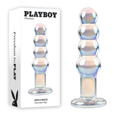 Playboy Pleasure JEWELS BEADS Glass Butt Plug - Mr and Mrs D's
