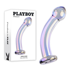 Playboy Pleasure JEWELS KING Glass Dildo - Mr and Mrs D's