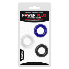 Power Plus Triple Donut Cock Ring Set - Mr and Mrs D's