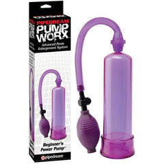 Pump Worx Beginner's Purple Power Penis Pump - Mr and Mrs D's