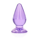 REALROCK 11.5 cm Anal Butt Plug - Purple - Mr and Mrs D's
