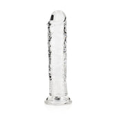 REALROCK 20 cm Straight Dildo - Clear - Mr and Mrs D's