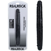 REALROCK 35cm Thick Double Dildo - Black - Mr and Mrs D's