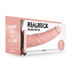 REALROCK Hollow Strap - on - 20.5 cm Flesh - Mr and Mrs D's