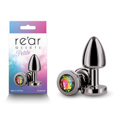 Rear Assets Petite - Gunmetal with Rainbow Gem - Mr and Mrs D's