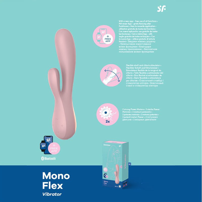Satisfyer Mono Flex Pink Rabbit Vibrator - Mr and Mrs D's