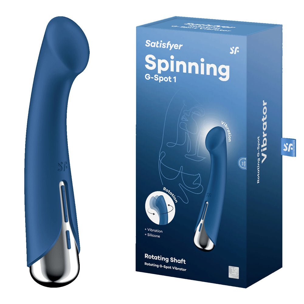 Satisfyer Spinning G - Spot 1 Vibrator - Blue - Mr and Mrs D's