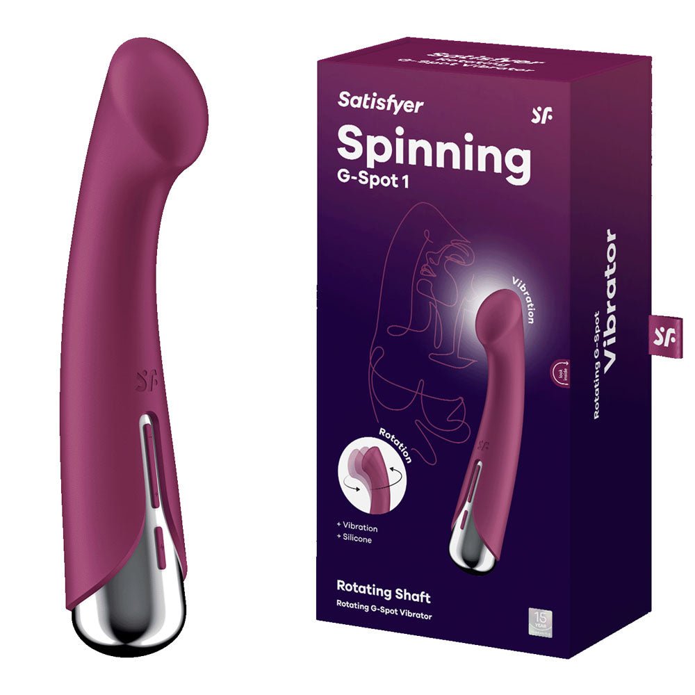 Satisfyer Spinning G - Spot 1 Vibrator - Red - Mr and Mrs D's