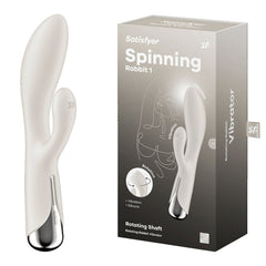 Satisfyer Spinning Rabbit 1 Vibrator - Beige - Mr and Mrs D's