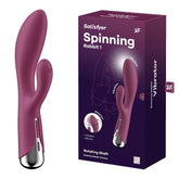 Satisfyer Spinning Rabbit 1 Vibrator - Red - Mr and Mrs D's