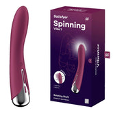 Satisfyer Spinning Vibe 1 Vibrator - Red - Mr and Mrs D's
