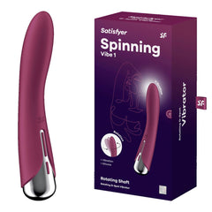Satisfyer Spinning Vibe 1 Vibrator - Red - Mr and Mrs D's