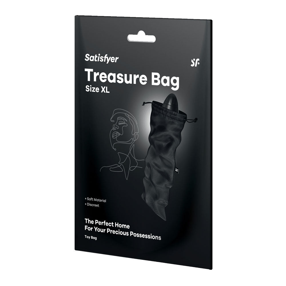 Satisfyer Treasure Sex Toy Bag XLarge - Black - Mr and Mrs D's