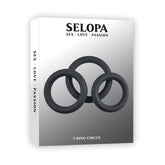 Selopa 3 RING CIRCUS Cock Ring Set - Mr and Mrs D's