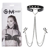 Sex & Mischief Amor Collar with Nipple Clamps - Mr and Mrs D's
