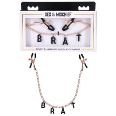 Sex & Mischief Brat Charmed Nipple Clamps - Mr and Mrs D's