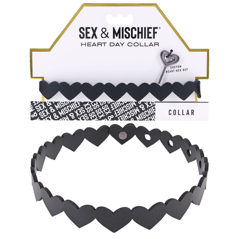 Sex & Mischief Heart Day Collar - Mr and Mrs D's