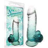 Shades 6'' Jelly TPR Dong - Emerald - Mr and Mrs D's