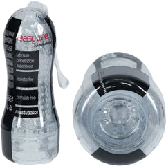 SHOTS Easy Rider Round Style Masturbator - Clear - Mr and Mrs D's