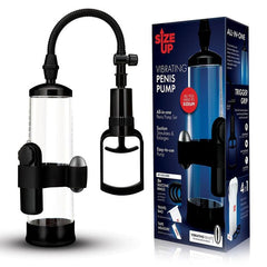 Size Up Vibrating Trigger Penis Pump - Mr and Mrs D's