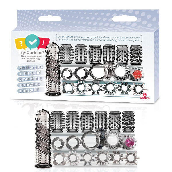 Try - Curious Cock Ring & Penis Sleeve Set - Mr and Mrs D's