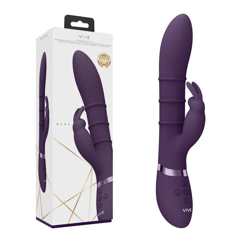 VIVE Sora - Purple Rabbit Vibrator - Mr and Mrs D's
