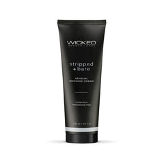 Wicked STRIPPED + BARE Sensual Massage Cream - Mr and Mrs D's