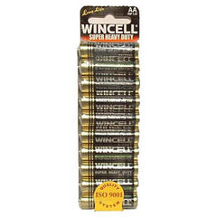 Wincell AA Super Heavy Duty Batteries - 10 pack - Mr and Mrs D's