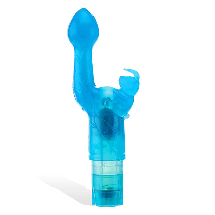 Adam & Eve BUNNY KISS - Rabbit Vibrator Blue 17.8 cm